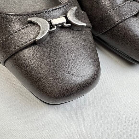 Life Stride Getup Wedge Shoes Women's 8 Gray Silvertone Comfort Travel Work - Picture 8 of 10